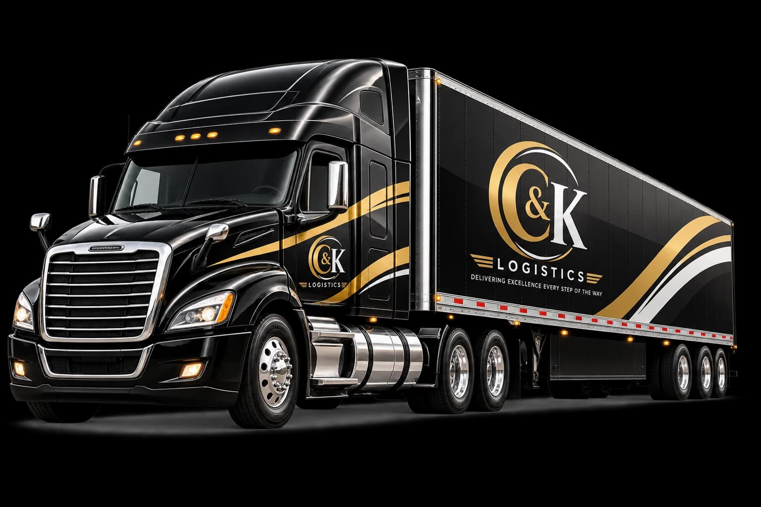 C & Kay branded freight truck