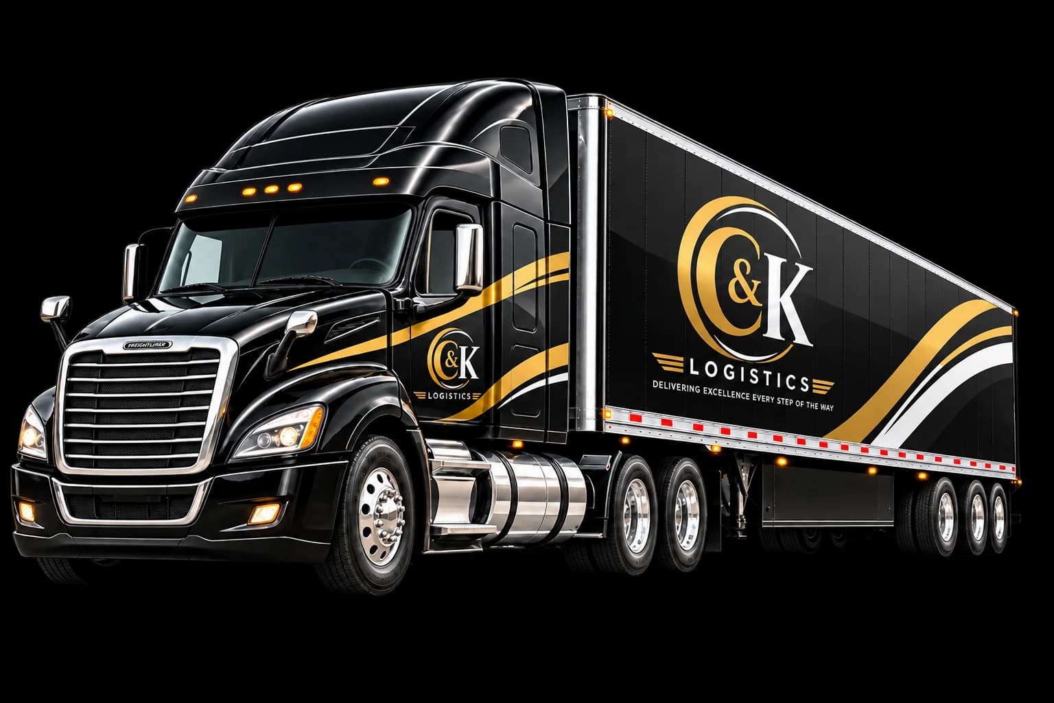 C & Kay branded freight truck